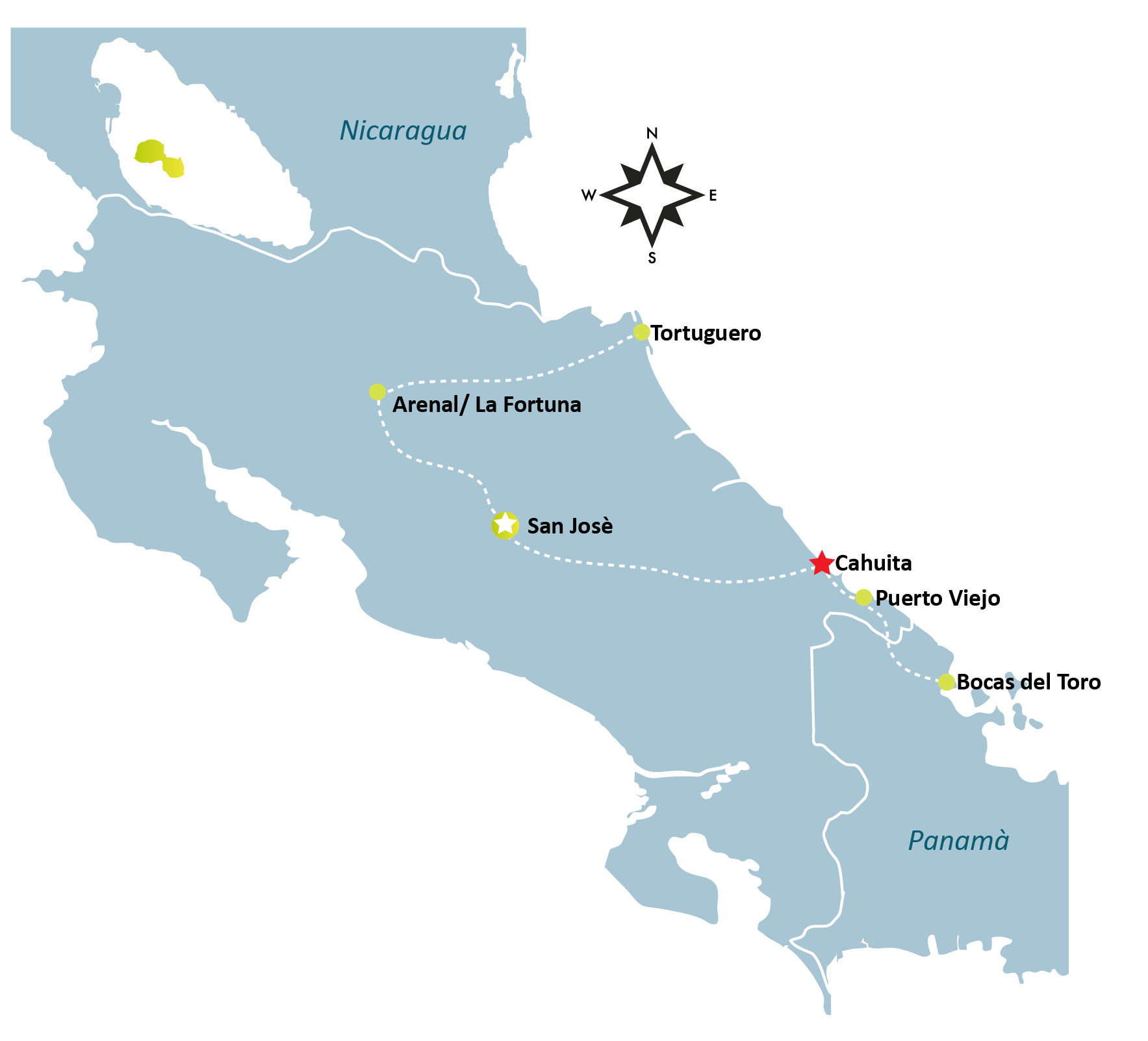 Cahuita Map - CAHUITA